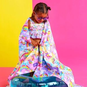 Posh Peanut Lisa Frank Markie Magic Beach Towel